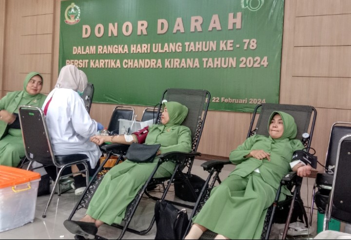 Donor Darah Persit Kck Cabang Xlvi Dim Kab Bandung Targetkan